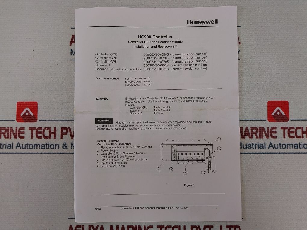 Honeywell 900C50-0360-00 Controller Cpu And Scanner Module