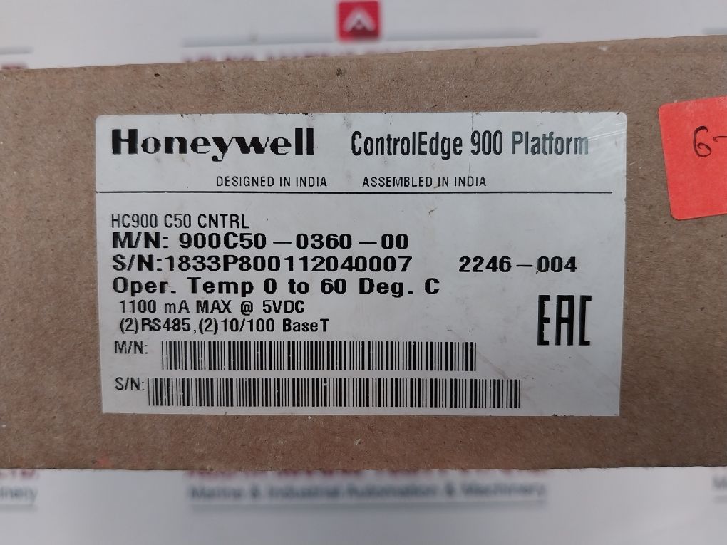 Honeywell 900C50-0360-00 Controller Cpu And Scanner Module