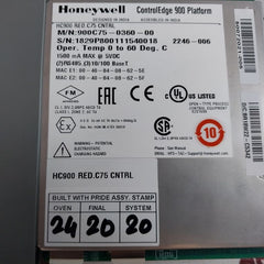 Honeywell 900C75-0360-00 Controller C75 Cpu Module 50072021-102