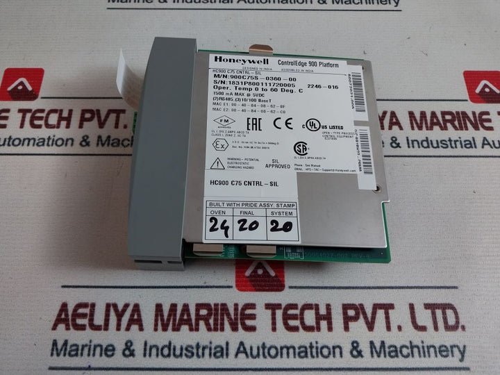 Honeywell 900C75S-0360-00 Controller 50064028-390-c