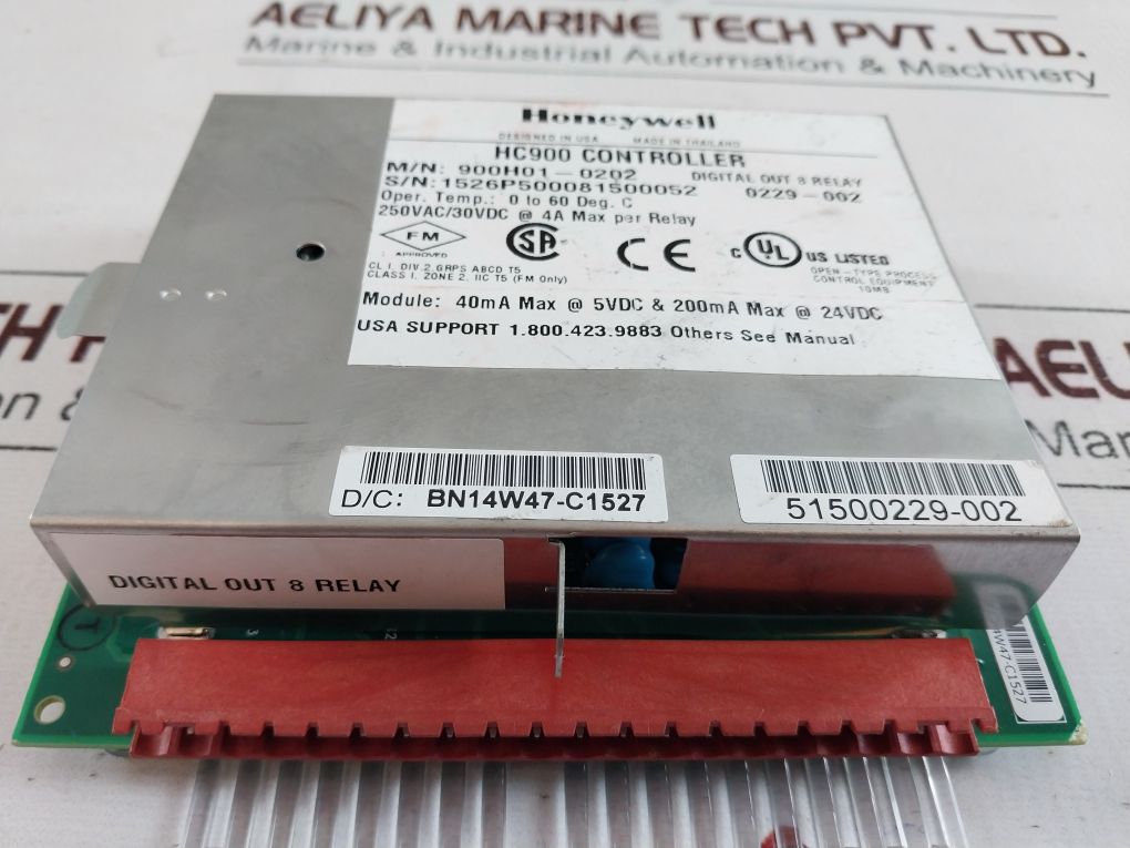 Honeywell 900H01-0202 Digital Out 8 Relay Hc900 Controller 