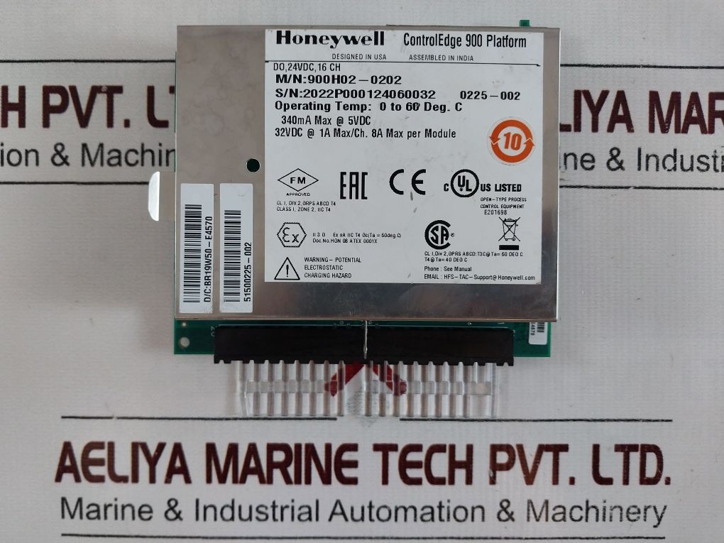Honeywell 900H02-0202 Digital Output Card 16-channel 24Vdc