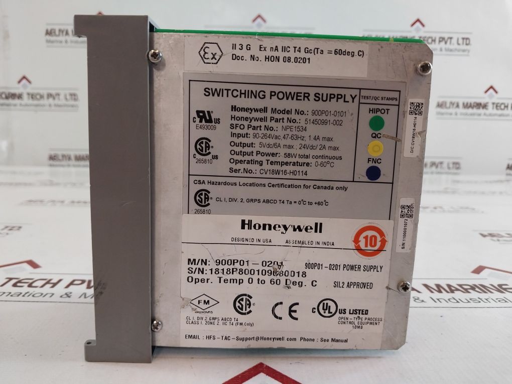 Honeywell 900P01-0101 Switching Power Supply 51450991-002