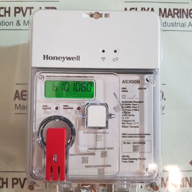 Honeywell As300N Single Phase A.C. Direct Connected Watthour Smartmeter