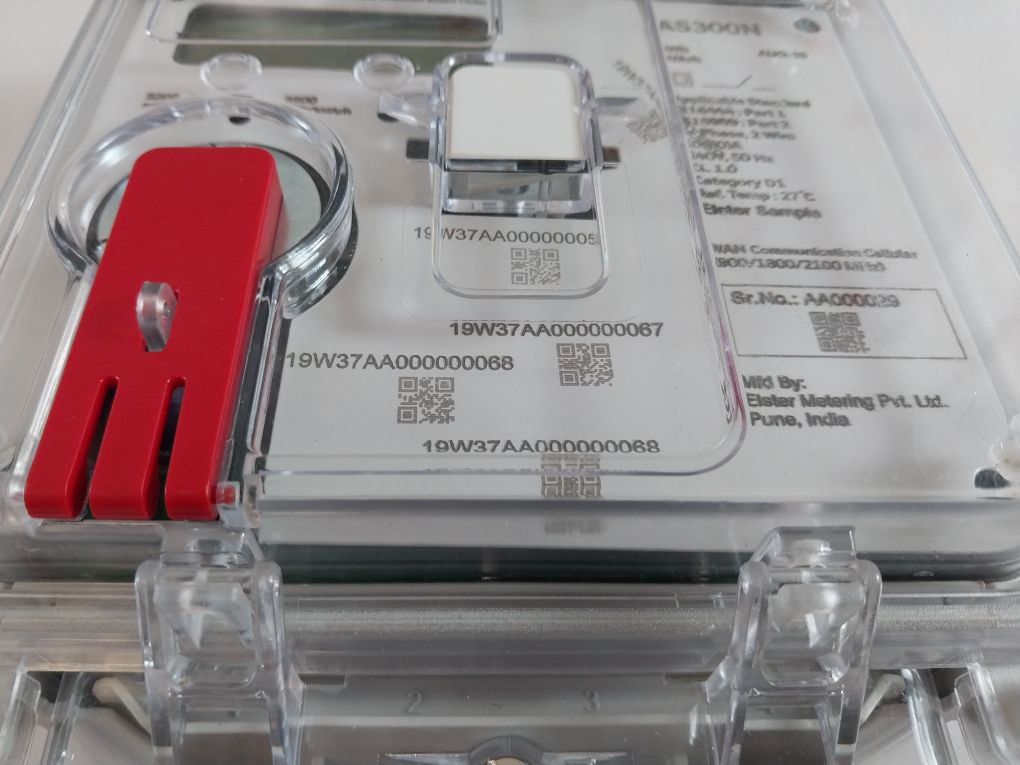 Honeywell As300N Single Phase A.C. Direct Connected Watthour Smartmeter