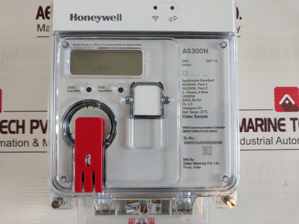 Honeywell As300N Single Phase A.C. Direct Connected Watthour Smart Meter