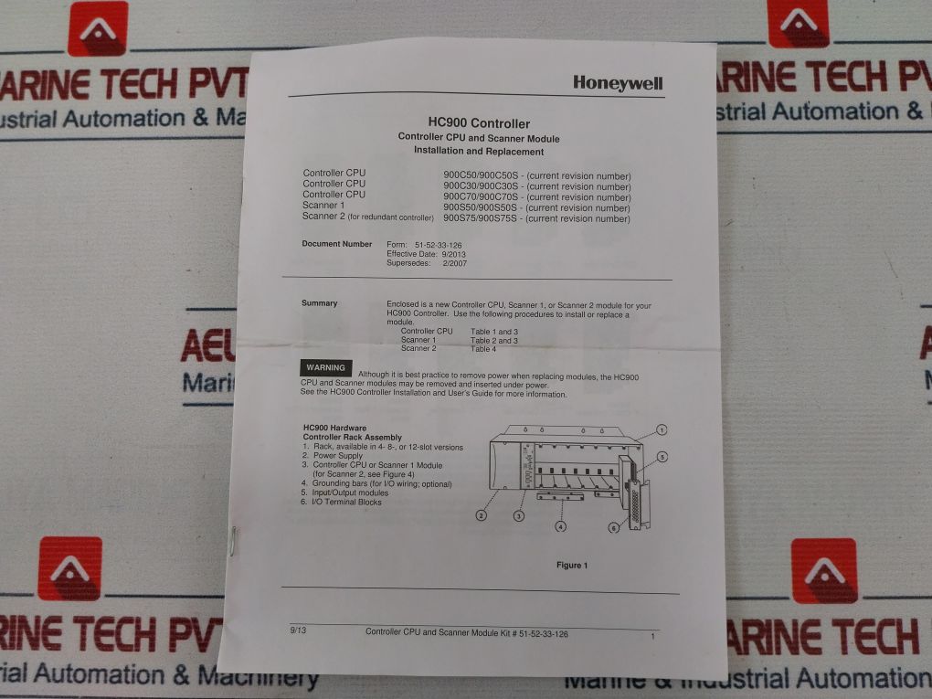 Honeywell Bs18W02-c3910 Controller Cpu & Scanner Module