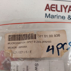 Honeywell Bze6-2Rn183 Micro Switch