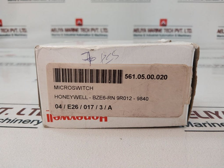 Honeywell Bze6-rn Micro Limit Switch 1.5A, 240 Vac