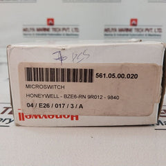 Honeywell Bze6-rn Micro Limit Switch 1.5A, 240 Vac