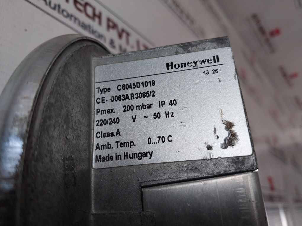 Honeywell C6045D1019 Gas And Air Pressure Switch