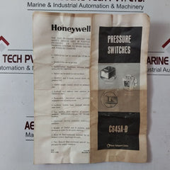 Honeywell C645A 1022 Pressure Switch