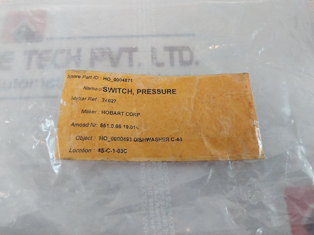 Honeywell C645D 1052 Air Pressure Switch