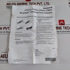 Honeywell C7035A 1023 Ultraviolet Flame Detectors/Sensor