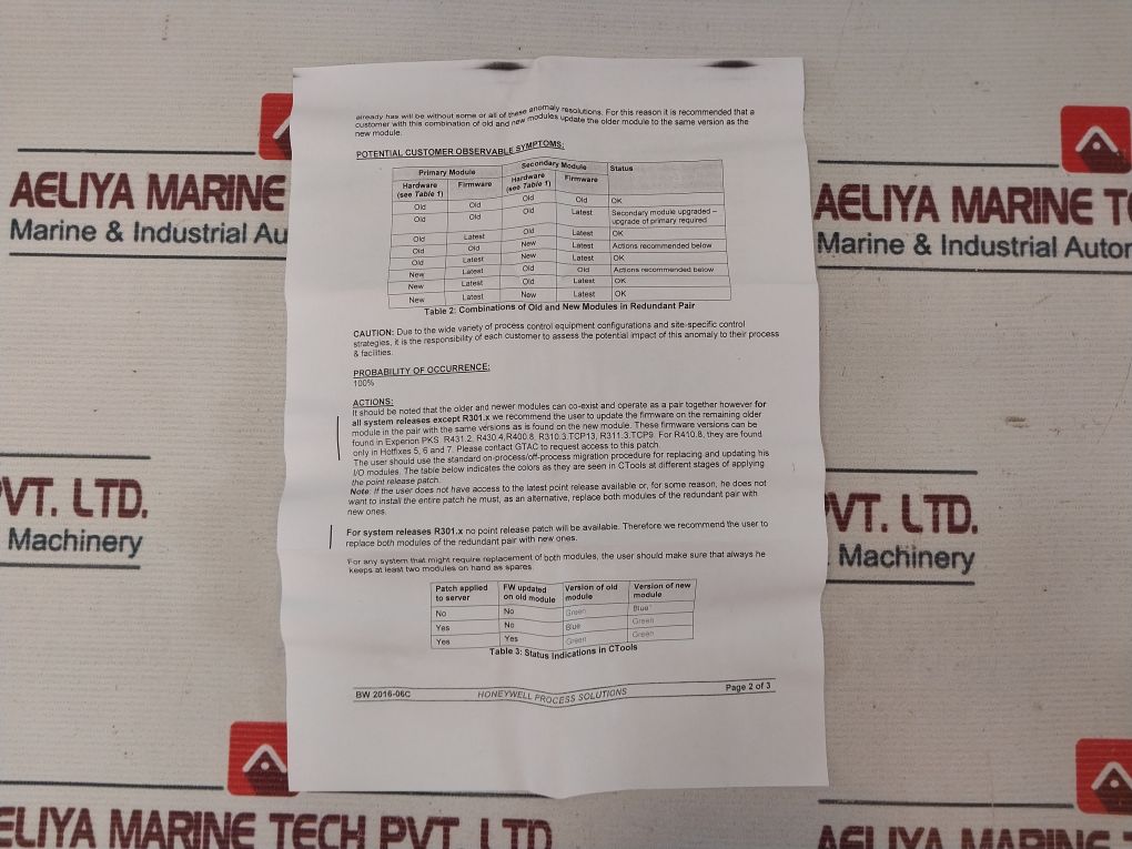 Honeywell Cc-paih02 Hart Analog Input Module