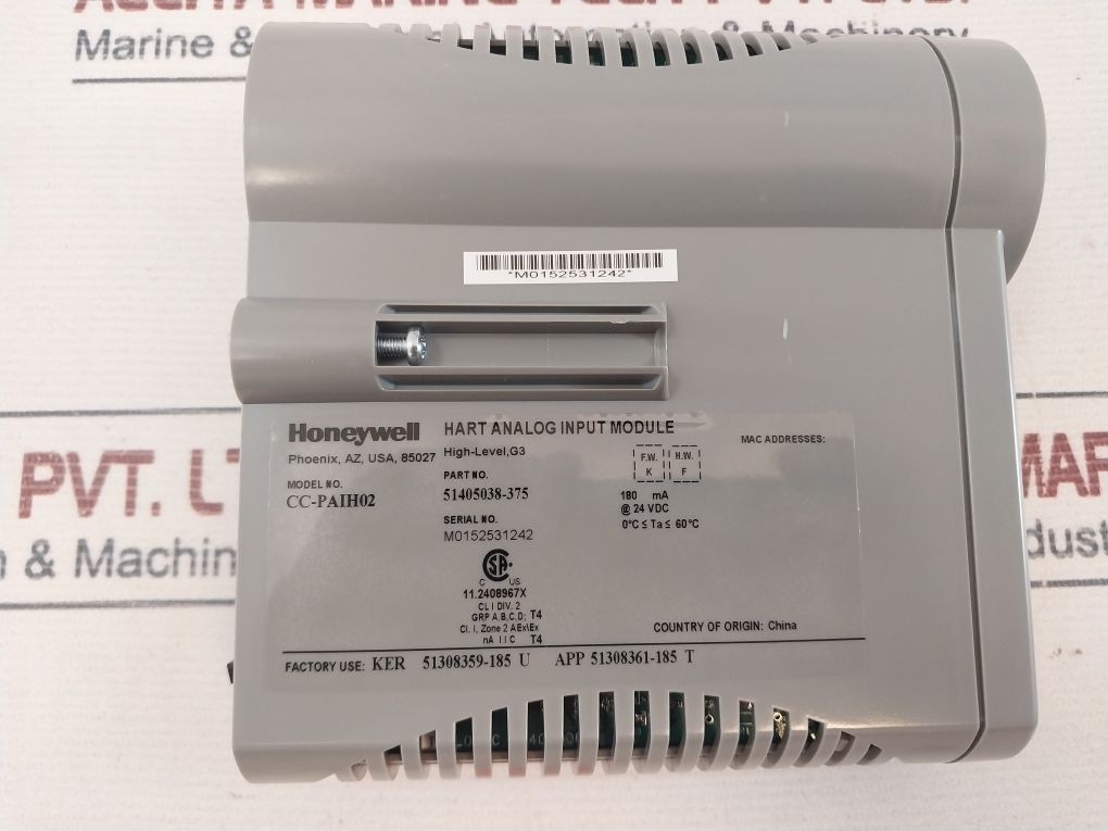 Honeywell Cc-paih02 Hart Analog Input Module