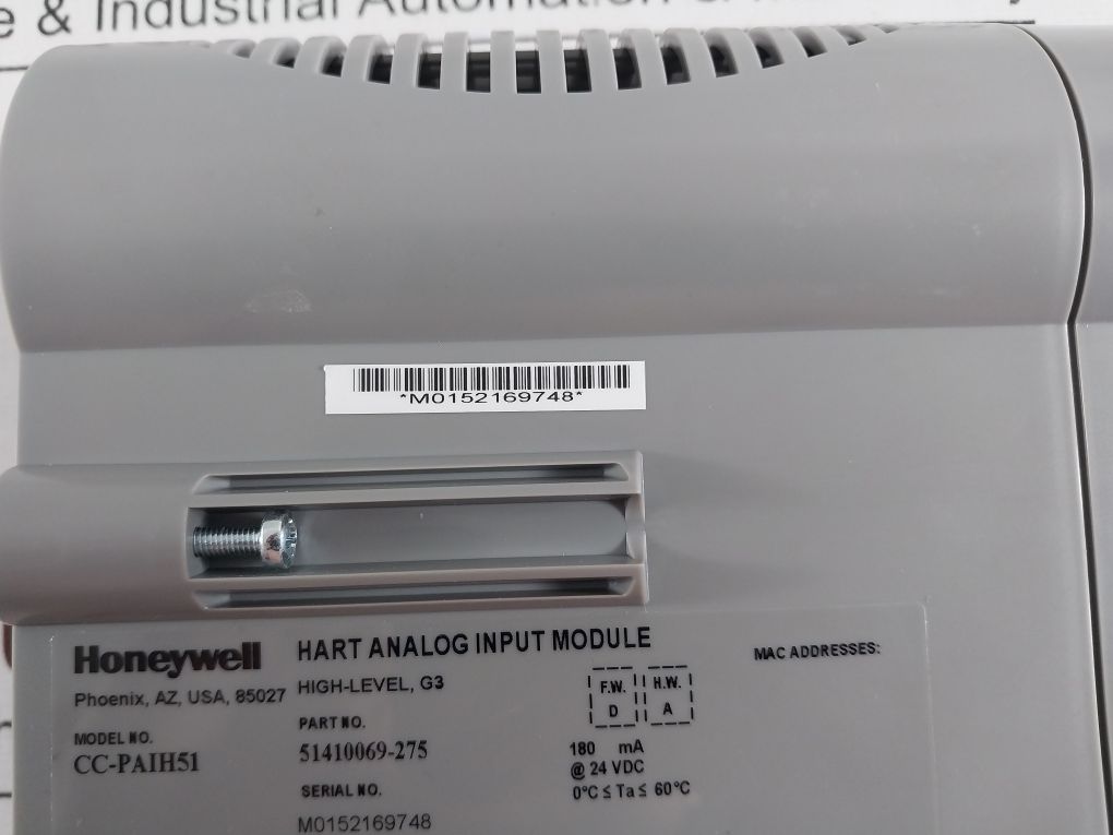 Honeywell Cc-paih51 Hart Analog Input Module 51410069-275