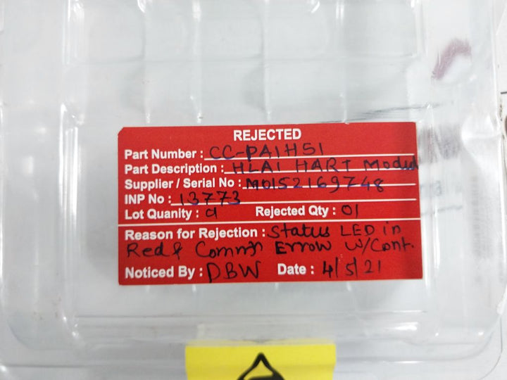 Honeywell Cc-paih51 Hart Analog Input Module 51410069-275