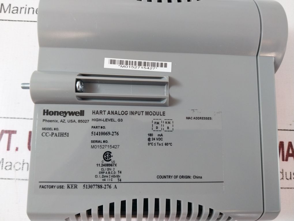 Honeywell Cc-paih51 Hart Analog Input Module 51410069-276