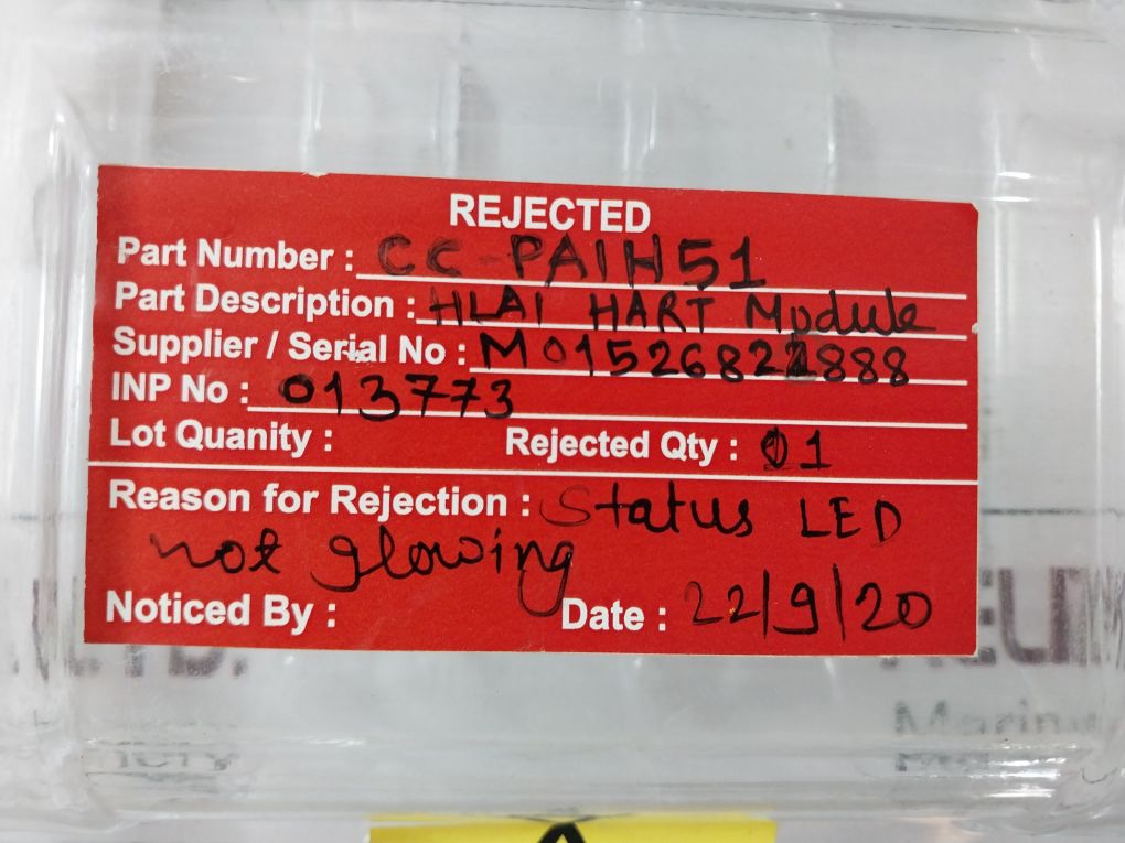 Honeywell Cc-paih51 Hart Analog Input Module 51410069-276