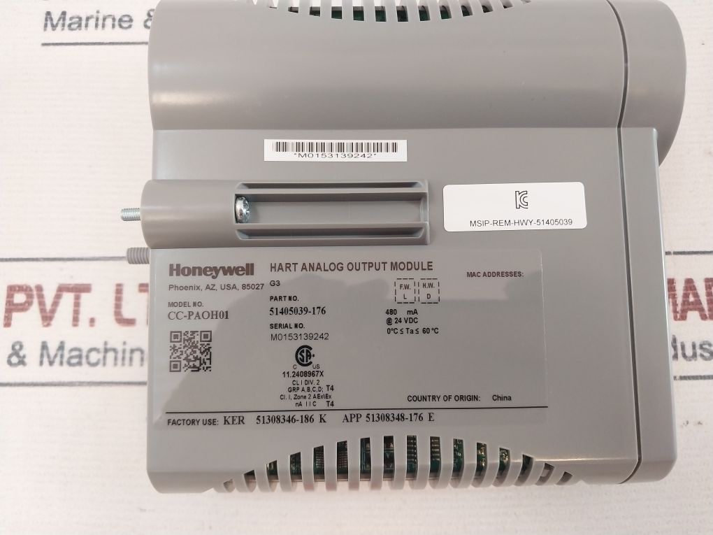 Honeywell Cc-paoh01 Hart Analog Output Module