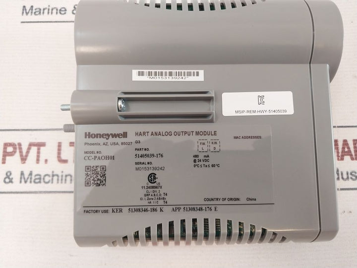 Honeywell Cc-paoh01 Hart Analog Output Module