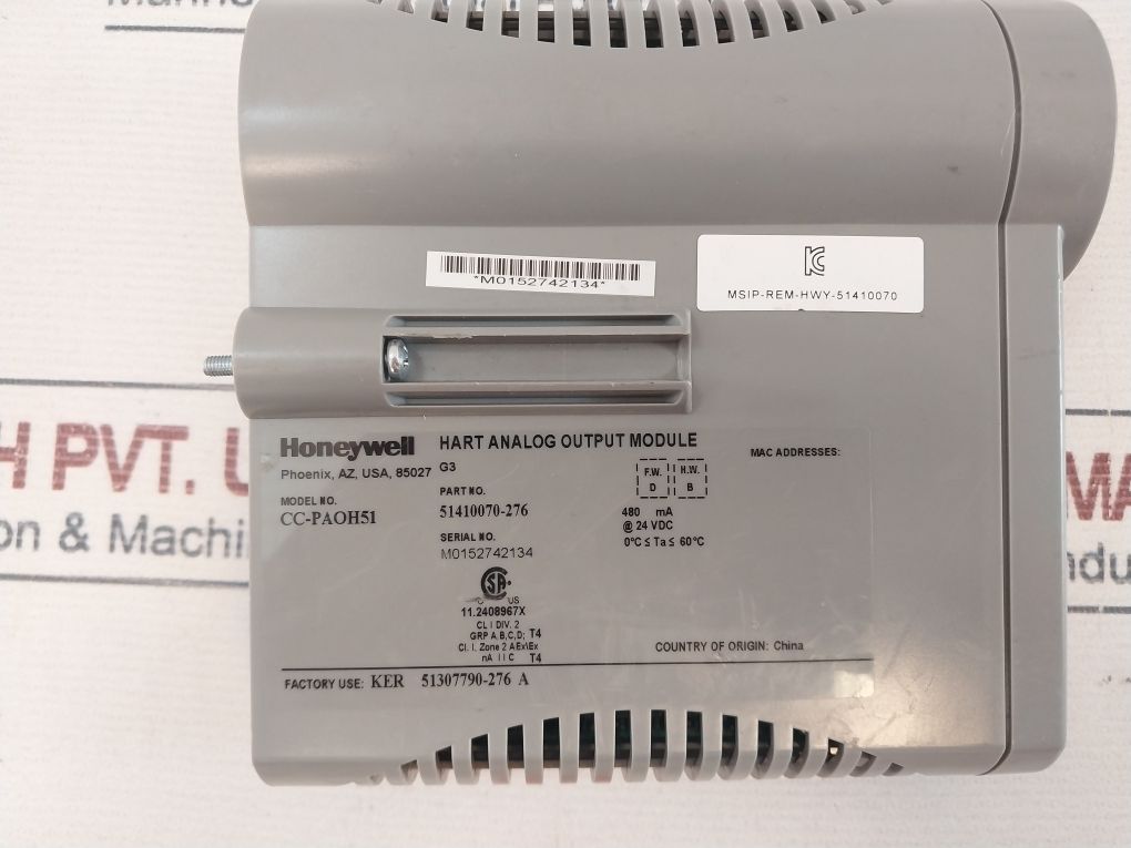 Honeywell Cc-paoh51 Hart Analog Output Module