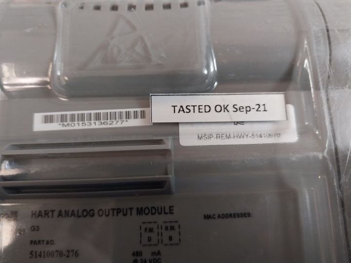 Honeywell Cc-paoh51 Hart Analog Output Module 24 Vdc