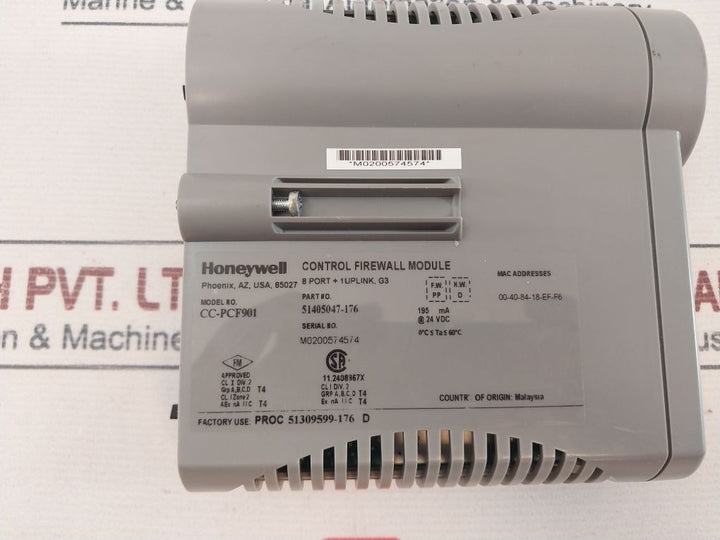Honeywell Cc-pcf901 Control Firewall Module 195 Ma