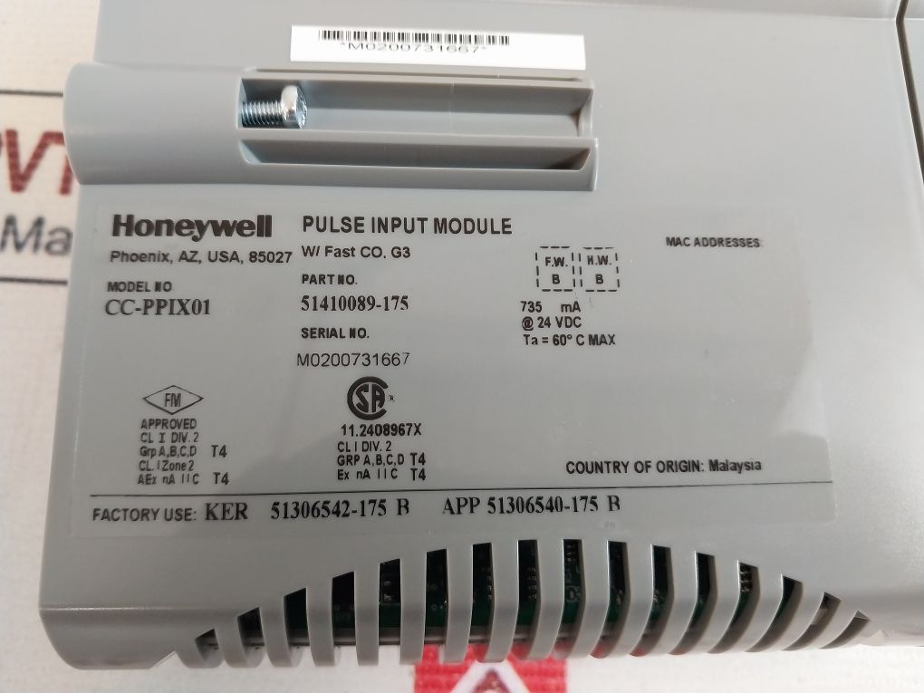 Honeywell Cc-ppix01 Pulse Input Module
