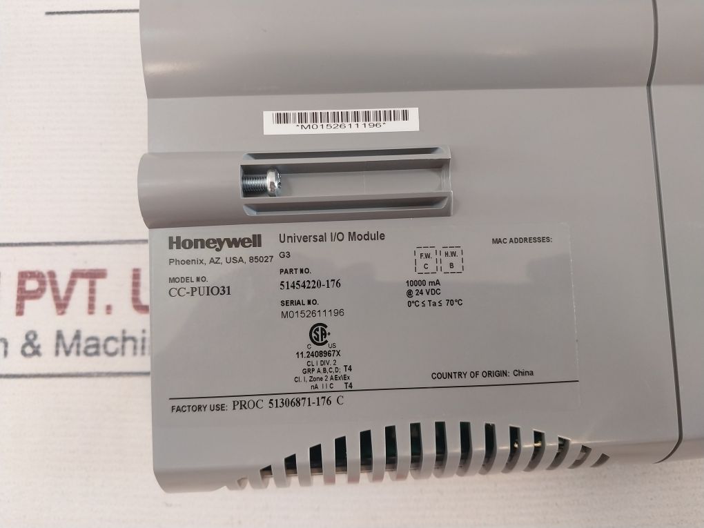Honeywell Cc-puio31 Universal I/O Module 10000 Ma