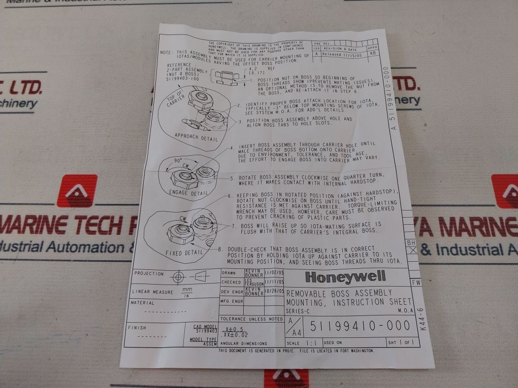 Honeywell Cc-tcf901 Input/Output Termination Assembly