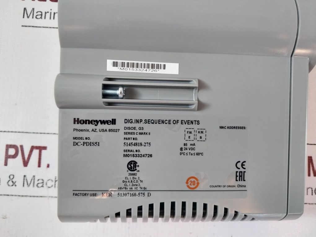 Honeywell Dc-pdis51 Dig. Inp. Sequence Of Events 51454818-275