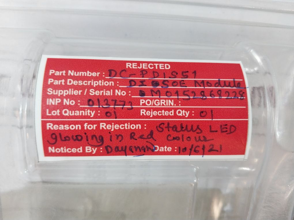 Honeywell Dc-pdis51 Dig. Inp. Sequence Of Events 51454818-275