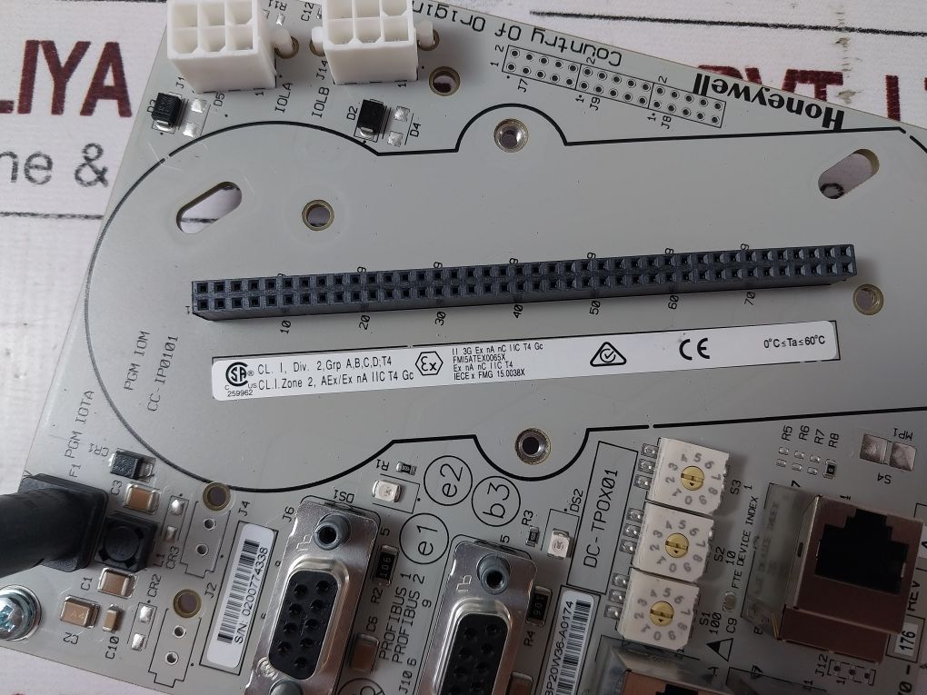Honeywell Cc-ip0101 Profibus Pgm Iota/Pgm Iom Board