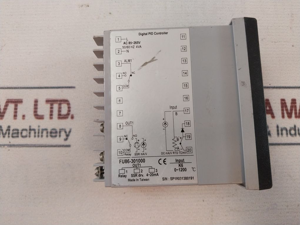 Honeywell Dc1020 Digital Pid Controller Fu86-301000