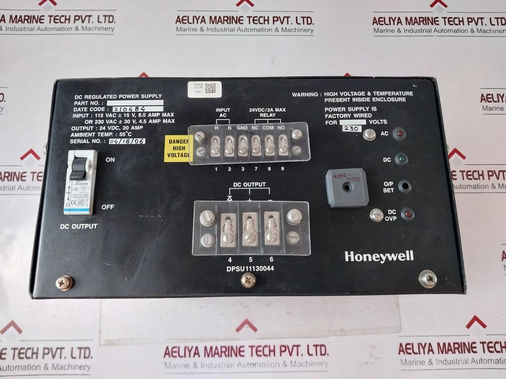 Honeywell Dc Regulated Power Supply Dpsu11130044