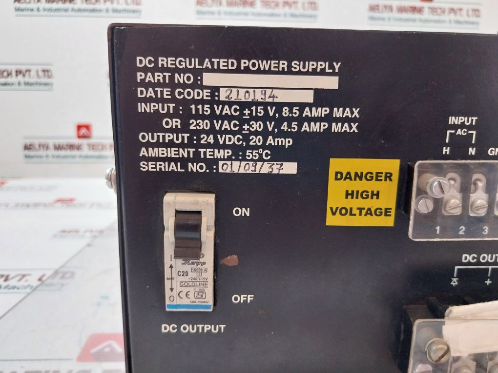 Honeywell Dpsu11130044 Dc Regulated Power Supply