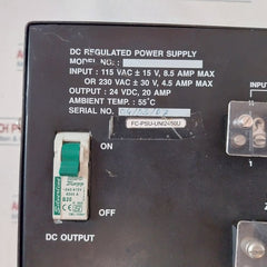 Honeywell Dpsu11130044 Dc Regulated Power Supply 115 Vac