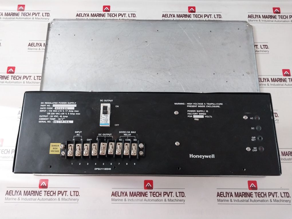 Honeywell Dpsu11180046 Dc Regulated Power Supply 24 Vdc, 40 Amp