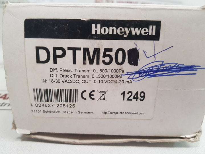 Honeywell Dptm50 Differential Pressure Transmitter