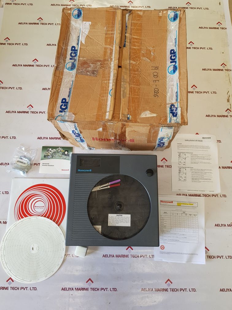 Honeywell Dr4300 Pen Chart Recorder With Display Dr4312-0000-g0100-0000-0000-00-000-00