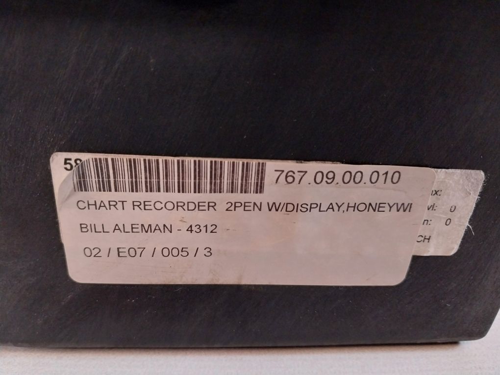 Honeywell Dr4312-0000-g0100-0000-0000-00-000-00 Chart Recorder
