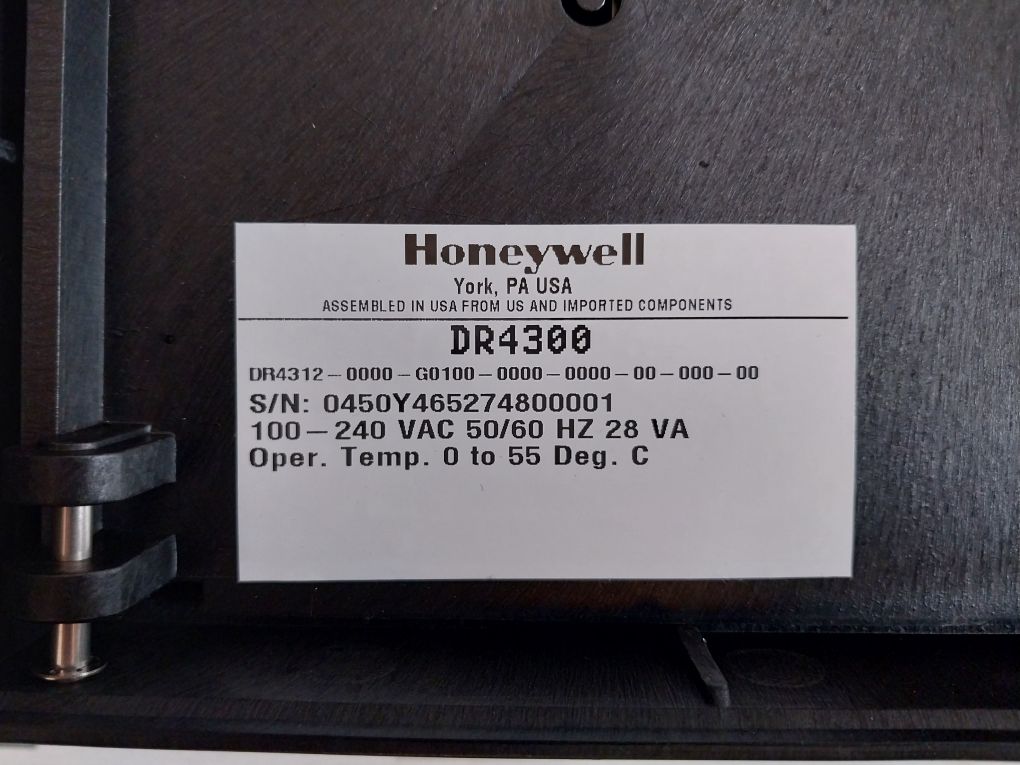 Honeywell Dr4312-0000-g0100-0000-0000-00-000-00 Chart Recorder