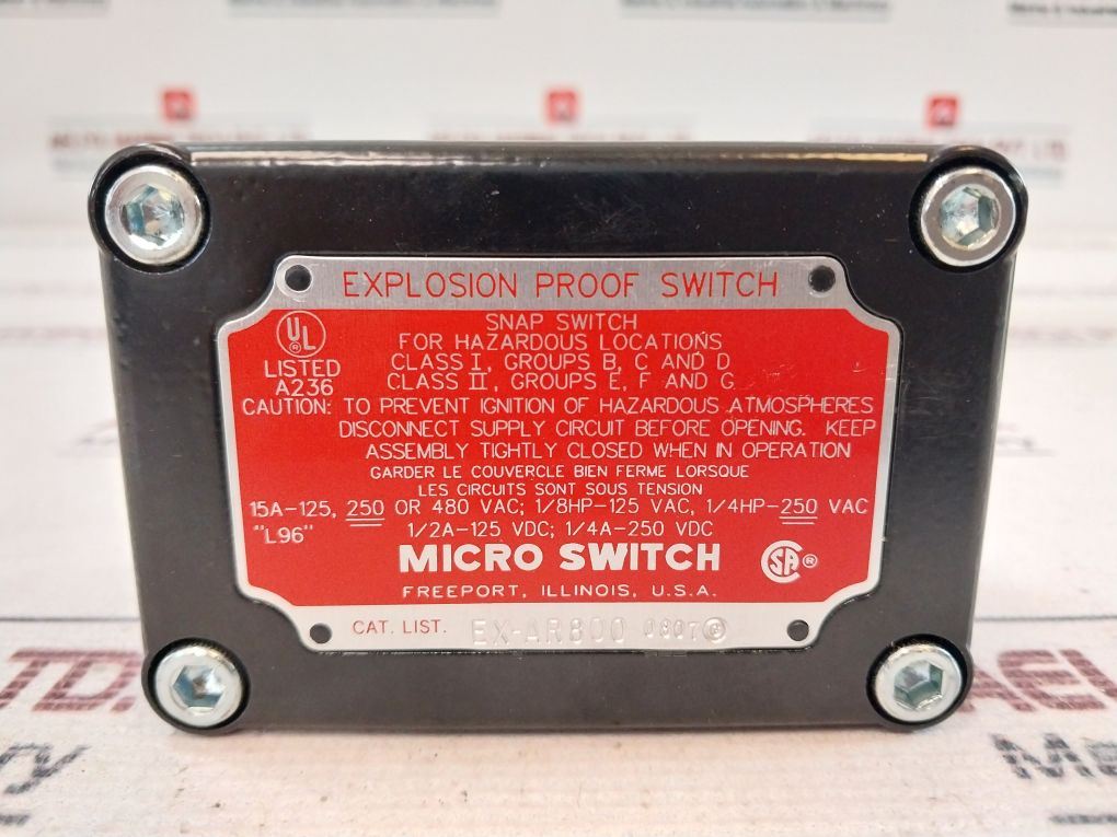 Honeywell Ex-ar800 Explosion Proof Limit Switch 550.81.20.61