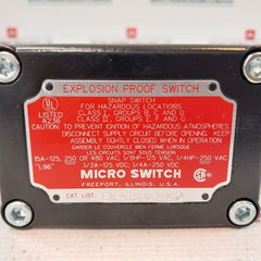 Honeywell Ex-ar800 Explosion Proof Limit Switch 550.81.20.61