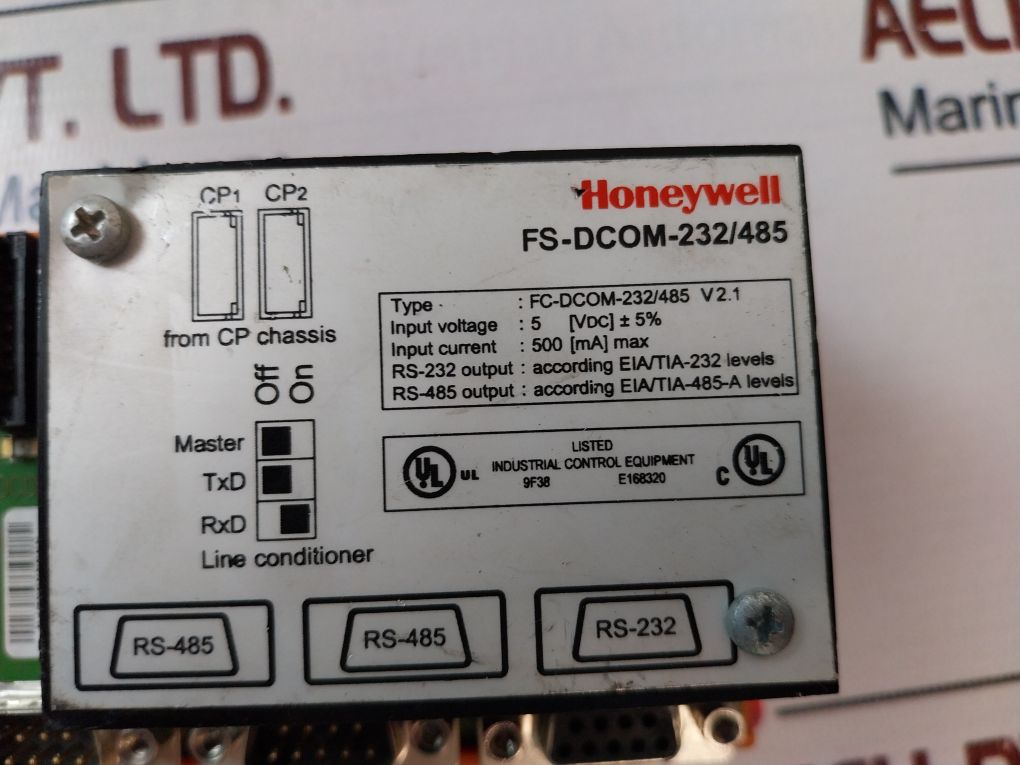 Honeywell Fs-dcom-232/485 Communication Interface Module    