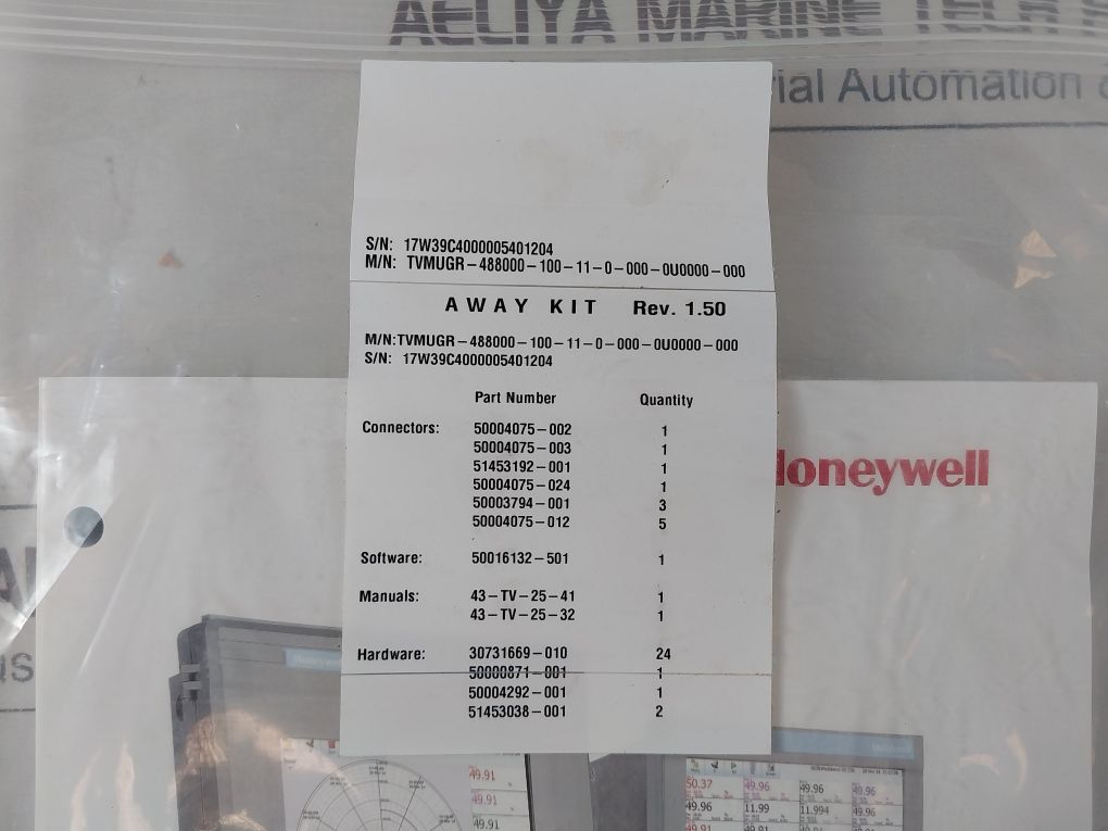 Honeywell Tvmugr-488000 -100 -11 -0 -000 -0U0000-000 Dr Graphic Recorder