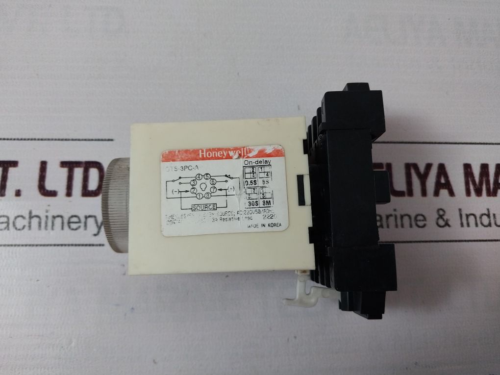 Honeywell Gts-3P Time Relay Delay With Base