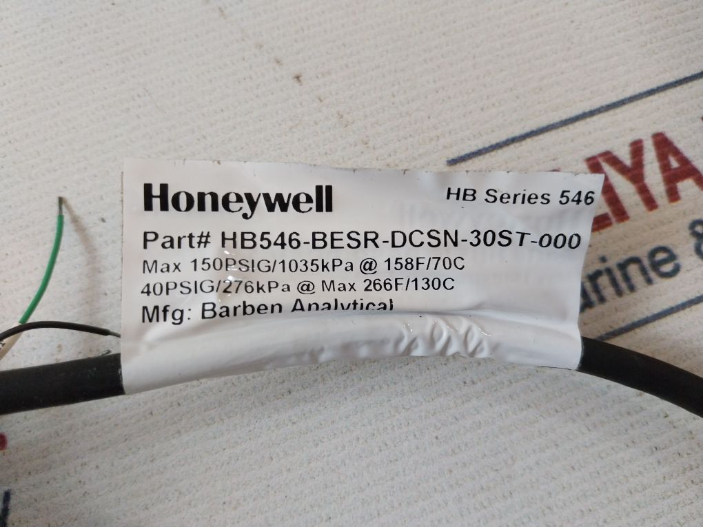 Honeywell Hb546-besr-dcsn-30St-000 Hb546 Ph Electrode